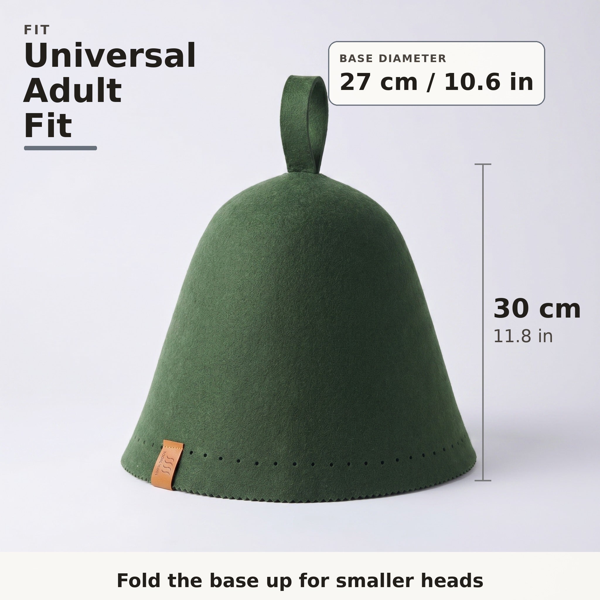 Merino Wool Sauna Hat